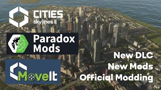 Official Mods for Cities Skylines 2 are here  Move It  Beach Properties DLC [upl. by Omero]