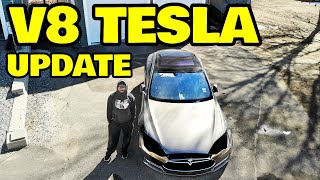 Building a V8 powered tesla WHATS TAKING SO LONG [upl. by Nirihs]