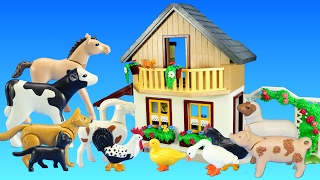 Playmobil Farm House with Market and Farm Animals Building Toy For Kids [upl. by Courtland]