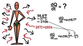 Physics 24 Heat Transfer Radiation 26 of 34 Heat Radiation From The Skin [upl. by Raynah]