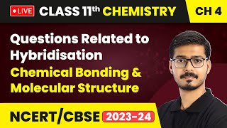 Questions Related to Hybridisation  Chemical Bonding amp Molecular Structure  Class 11 Chemistry Ch4 [upl. by Seniag207]