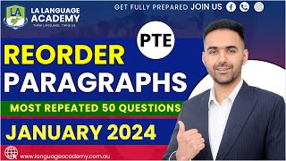 PTE Reading Reorder Paragraphs  January 2024 Real Exam Predictions  Language Academy PTE NAATI [upl. by Kaila262]