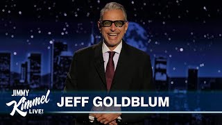 Jeff Goldblum on Earthquake During Rehearsal 2028 Olympics in LA amp He Sings About Guest Hosting [upl. by Eillen]