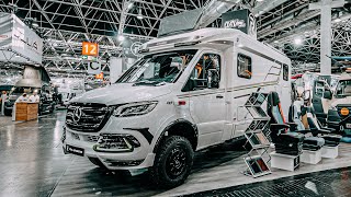 MERCEDES SPRINTER 4x4 HYMER ML 580  RUHL AUTOMOTIVE OFFROAD MOTORHOME Caravan Salon Düsseldorf 2023 [upl. by Tor434]