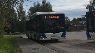 Linje 8 från Stånggatan till Poshornsgatan [upl. by Akcirret]