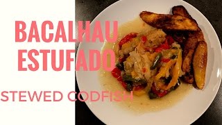 Receita de Bacalhau Estufado Stewed Codfish recipe Recept Gestoofde Kabeljauw [upl. by Nnaul]