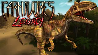 CARNIVORES LEGACY mod  All Dinosaurs amp All Hunter Deaths [upl. by Fineman]