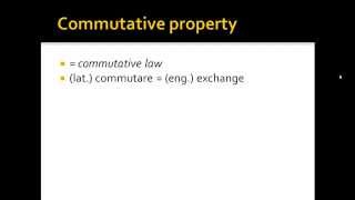 What is the commutative property [upl. by Adiol]