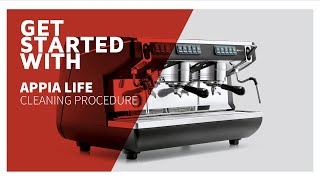 How to clean Appia Life standard coffee machine  Nuova Simonelli [upl. by Frederich]