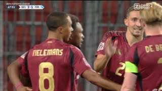 Youri Tielemans Goal Belgium vs Israel 31 All Goals and Extended Highlights [upl. by Vieva]