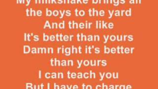 Kelis  Milkshake LYRICS [upl. by Catie841]