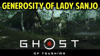 The Generosity of Lady Sanjo  Toyotama Side Tale  Ghost of Tsushima Gameplay Walkthrough [upl. by Rawde677]