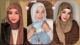 جديد لفات حجاب 2024🌸لفات حجاب للبنات سهلة وأنيقة وعملية20232024✨لفات حجاب كيوت🥺hijab tutorial 2024 [upl. by Joane]