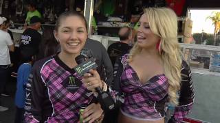 Supercross  Anaheim2 2011  Miss Supercross and the Fans [upl. by Etsirhc]