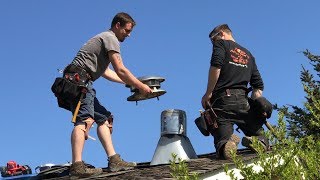 How to Remove a Metal Chimney and Repair the Roof [upl. by Revlys5]