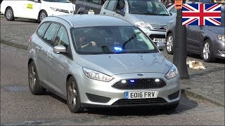 British Transport Police cars responding  Ford Focus x2 [upl. by Moir]