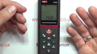 Review UNIT UT391 Laser Distance Meter  Electronic tape measure [upl. by Safko]