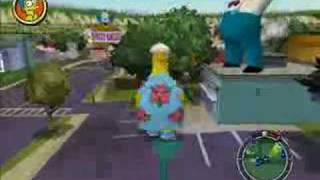 The Simpsons Hit amp Run Homer On Lamp 2 [upl. by Ayotahs875]