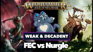 Flesheater Courts vs Nurgle  Age of Sigmar Battle Report [upl. by Middendorf93]