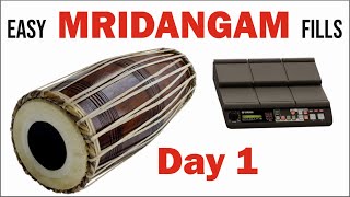 Mridangam Fills  Rhythm Pad  Flam Technique  Tamil and English  LIVE DAY 1 [upl. by Eniamat181]