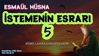 İSTEMENİN ESRARI  5  DUA EDERKEN ALLAHIM DİYE BAŞLAMA  ÇOK ŞAŞIRACAKSIN AMA ÖYLE seslikitap [upl. by Rodd62]