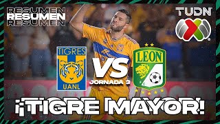 Resumen  Tigres vs León  AP2023J3  Liga Mx  TUDN [upl. by Allard]