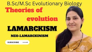 LamarckismNeoLamarckismTheories Of EvolutionBSc Evolutionary Biology [upl. by Marrilee]