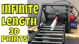 Infinite Length 3D Prints on Creality CR30  Naomi Wus Printmill [upl. by Oiligriv]