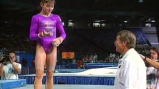 Dominique Moceanu Uneven Bars  1995 US Gymnastics Championships  Women  Event Finals [upl. by Trepur514]