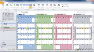 Outlook Tutorial  How to work with multiple calendars [upl. by Eirrok410]