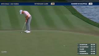 Wyndham Clark lip out on the 72nd hole at the players championship [upl. by Goody]