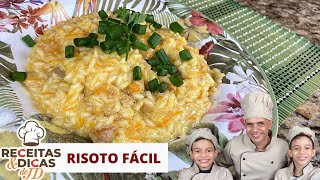 Risoto de frango facil até crianças conseguem fazer [upl. by Rellek933]