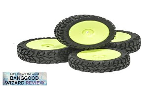 4PCS 12mm Hex RC Car Wheel Tires for MJX 114 14209 14210 Review [upl. by Taimi853]