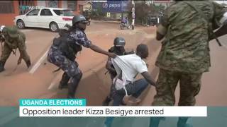 Opposition leader Kizza Besigye arrested in Uganda [upl. by Durrett]