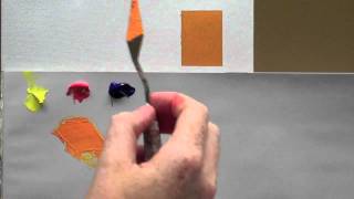 Colour mixing basics  Acrylic painting technique to match a colour [upl. by Mulligan]