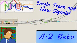 Single Track Complex Junctions New Signals  NIMBY Rails 12 Beta [upl. by Anatola870]