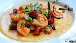 Shrimp and Pancetta over Soft Polenta recipe stevescooking [upl. by Ignatia445]