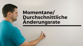 MomentaneDurchschnittliche Änderungsrate Autofahrt Teil 1  Mathe by Daniel Jung [upl. by Einwat657]