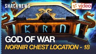 God of War Nornir Chest 18  Midgard  Tyrs Temple [upl. by Neelia]