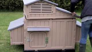 Easy Clean Large Chicken Coop  No Red Mite  Assembly Video [upl. by Ecart]