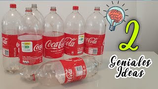 2 Geniales Ideas con BOTELLAS PLÁSTICAS Recicladas Mira lo Sorprendente que es Reutilizar y Crear [upl. by Eejan56]