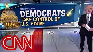 Democrats take control of House CNN projects  Midterm elections [upl. by Civ]