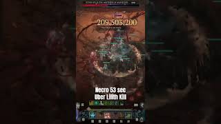 Mendeln Summon Necro 53 sec Uber Lilith Kill Diablo 4 S1 diablo4 shorts skulm [upl. by Alfie]