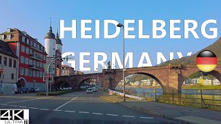 Driving in Heidelberg Germany 4K 60fps Drive Tour 2022  Germany Virtual Driving Tour [upl. by Salot]