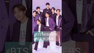 BTS Members Age in 2024 July bts colorfulcreations123 shortvideo btsmembersage [upl. by Eixid]