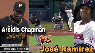 El duelazo entre Aroldis Chapman y José Ramírez [upl. by Moazami37]