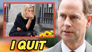 SADLY🛑 Duchess Sophie Unhappy As Prince Edward decides to Quit his royal duties [upl. by Afital]