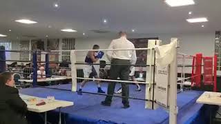 Round 3 Numan Hussain Haringey Boxing Club Vs Mason Smith Finchley Boxing Club [upl. by Arimaj]