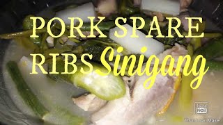 PORK SPARERIBS SINIGANGSINIGANG NA BABOYQUICK AND EASYLUTONG BAHAY RECIPE LeeZa Acolbe ​ [upl. by Oicangi]