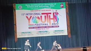 Mime performance in 11th inter zonal youth festival 2023 at GJU  Hisar [upl. by Ahsier410]